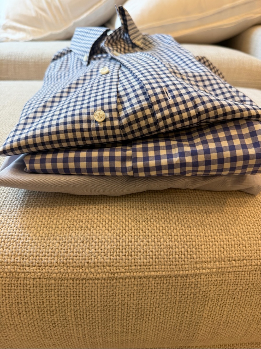 Fray and Borriello blue Dress Shirts